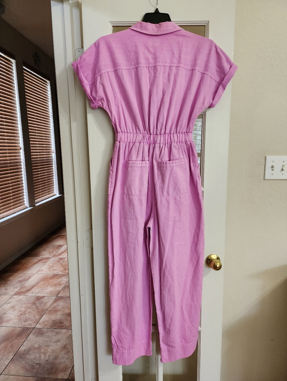 NWT Universal Thread Pink Utility Jumpsuit Belted Cotton Size 6 - Picture 3 of 15